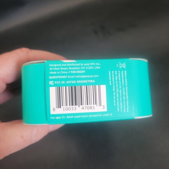 Quip Rechargeable Electric Toothbrush W/ Smart Sync App Black Timer ext Head New - Picture 5 of 5